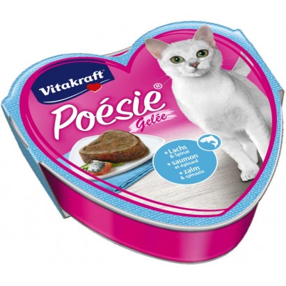 Vitakraft Poesie Galaretka łosoś ze szpinakiem 85g