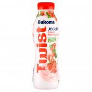 Bakoma Twist Jogurt o smaku poziomkowym 370 g