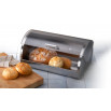 Chlebak nierdzewny z akrylową pokrywa 39 cm