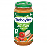 BoboVita Warzywa z kurczakiem w pomidorach po 12 miesiącu 250 g