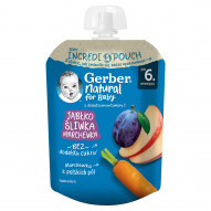 Gerber Deserek jabłko śliwka marchewka po 6. miesiącu 80 g