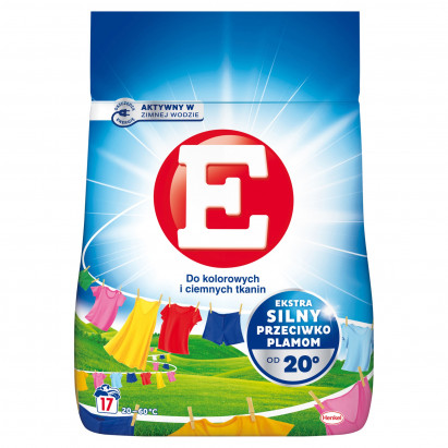 E Proszek do prania do kolorowych i ciemnych tkanin 1,02 kg (17 prań)