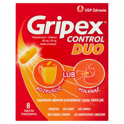 Gripex Control Duo Tabletki powlekane 8 sztuk