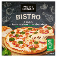 Proste Historie Bistro Pizza z kurczakiem i szpinakiem 435 g
