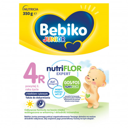 Bebiko Junior 4R Odżywcza formuła na bazie mleka dla małych dzieci powyżej 2. roku życia 350 g