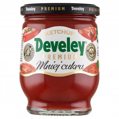 Develey Premium Ketchup mniej cukru 290 g