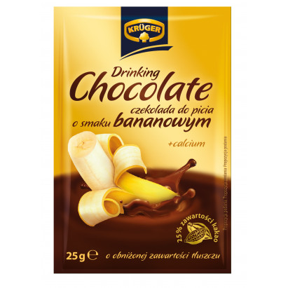 Czekolada saszetka o smaku bananowym 25g