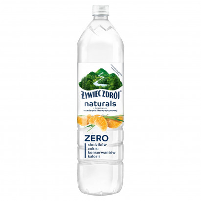 Żywiec Zdrój Naturals Napój niegazowany z delikatną nutą mandarynki i trawy cytrynowej 1,2 l