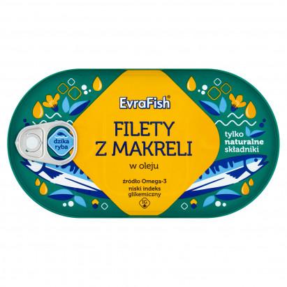EvraFish Filety z makreli w oleju 170 g