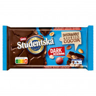 Nestlé Studentská Czekolada deserowa z orzeszkami ziemnymi żelkami i rodzynkami 170 g