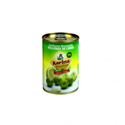 Oliwki zielone z cytryną 300ml Puszka Karina