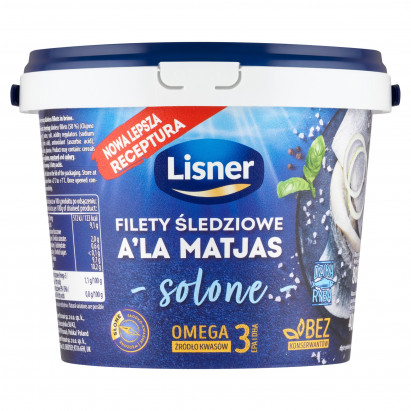 Lisner Filety śledziowe a'la matjas solone 800 g