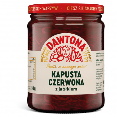 Dawtona Kapusta czerwona z jabłkiem 500 g