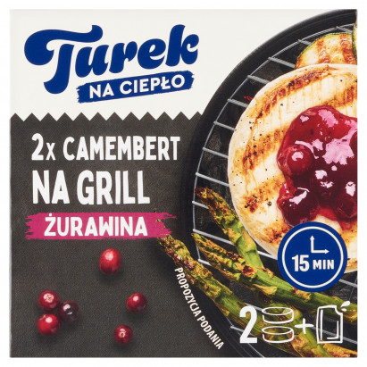 Turek Na ciepło Camembert na grill żurawina 230 g (2 x 100 g + 30 g)
