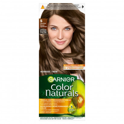 Garnier Color Naturals Krem koloryzujący 5 jasny brąz