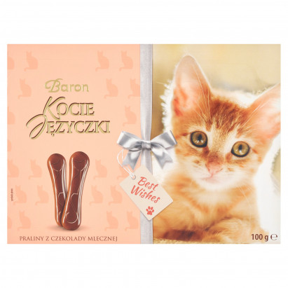 Baron Kocie Języczki Praliny z czekolady mlecznej 100 g