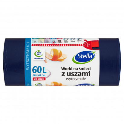 Stella Worki na śmieci z uszami 60 l 20 sztuk