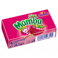 Mamba Gumy rozpuszczalne o smakach owocowych 26,5 g