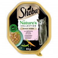 Sheba Nature's Collection Mokra karma dla kotów w sosie z łososiem przybranym groszkiem 85 g