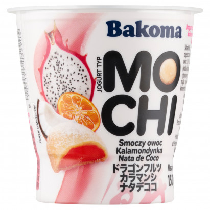 Bakoma Jogurt typ mochi smoczy owoc kalamondynka nata de coco 150 g