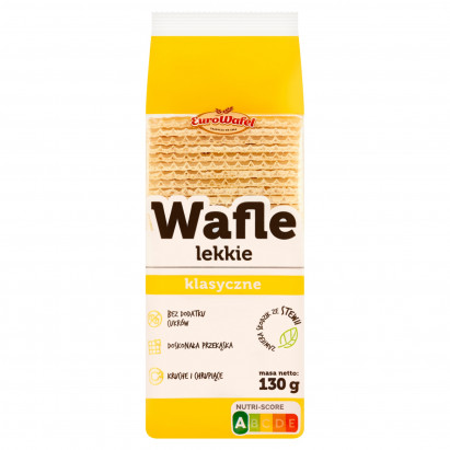 Eurowafel Wafle lekkie klasyczne 130 g