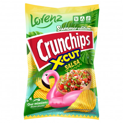 Crunchips X-Cut Salsa Grubo krojone chipsy ziemniaczane 140 g