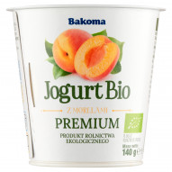Bakoma Jogurt Bio z morelami premium 140 g
