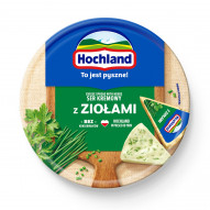 Hochland Ser kremowy w trójkącikach z ziołami 180 g (8 sztuk)