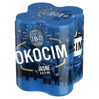 Okocim Piwo jasne bezalkoholowe 4 x 500 ml