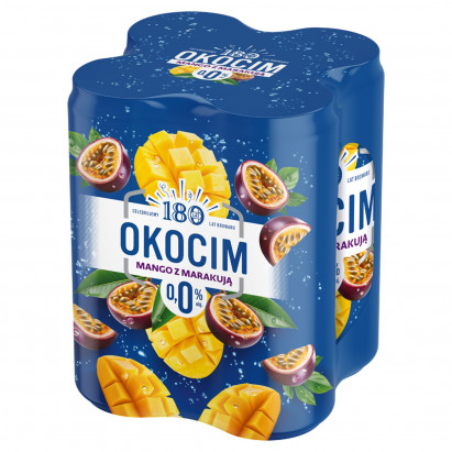 Okocim Mix piwa bezalkoholowego z lemoniadą mango z marakują 4 x 500 ml