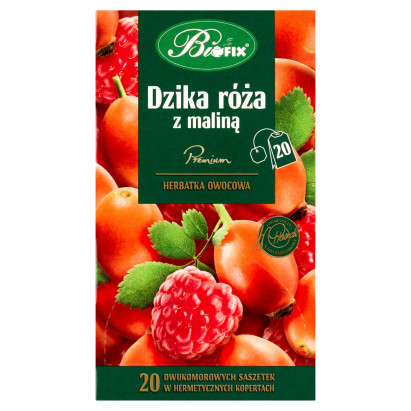 Bifix Premium Herbatka owocowa dzika róża z maliną 40 g (20 x 2 g)