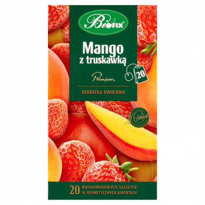 Bifix Premium Herbatka owocowa mango z truskawką 40 g (20 x 2 g)
