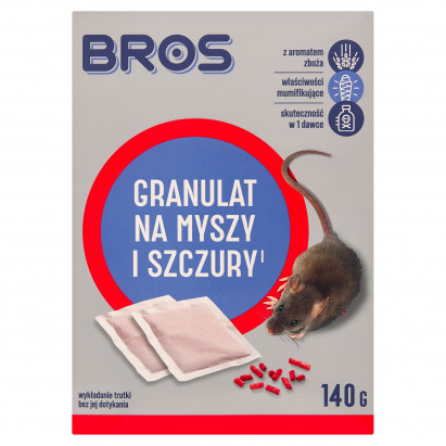 Bros Granulat na myszy i szczury 140 g