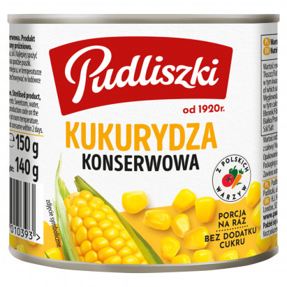 Pudliszki Kukurydza konserwowa 150 g