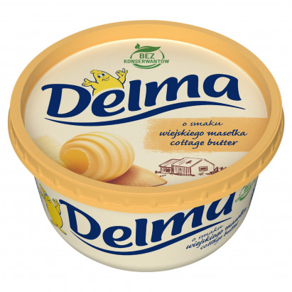 Delma Margaryna półtłusta o smaku wiejskiego masełka 450 g 