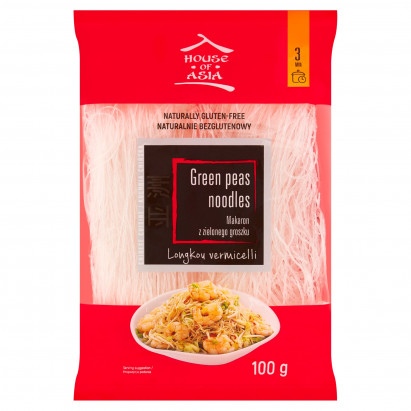 House of Asia Makaron z zielonego groszku 100 g