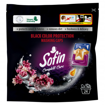 Sofin Complete Care Black Color Protection Kapsułki do prania 576 g (24 prania)