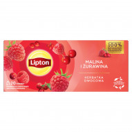 Lipton Herbatka owocowa malina i żurawina 32 g (20 torebek)