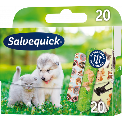 SALVEQUICK plastry dla dzieci Animal 20 szt.