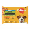 Pedigree Adult Mokra karma dla dorosłych psów wybór smaków z warzywami w sosie 400 g (4 x 100 g)