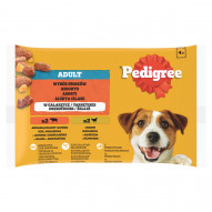 Pedigree Adult Mokra karma dla dorosłych psów wybór smaków w galaretce 400 g (4 x 100 g)
