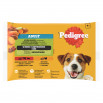 Pedigree Adult Mokra karma dla dorosłych psów wybór smaków z warzywami w sosie 400 g (4 x 100 g)