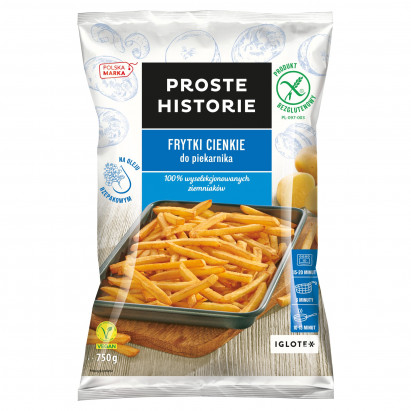 Proste Historie Frytki cienkie do piekarnika 750 g 
