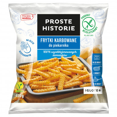 Proste Historie Frytki karbowane do piekarnika 450 g