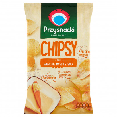 Przysnacki Chipsy o smaku wiejskie masło z solą 135 g