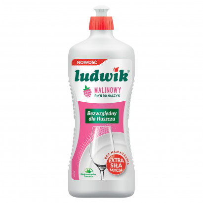 Ludwik Płyn do naczyń malinowy 900 g