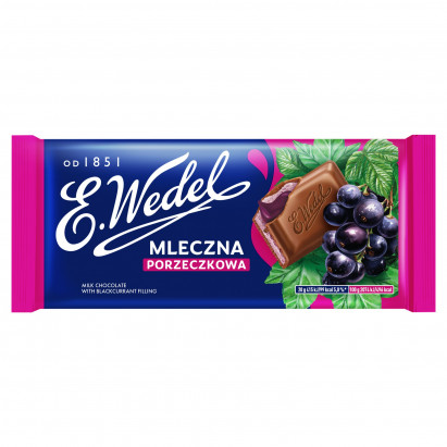  E. Wedel Czekolada mleczna porzeczkowa 100 g