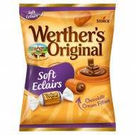 Werther's Original Soft Eclairs Miękkie cukierki karmelowe z nadzieniem czekoladowym 70 g