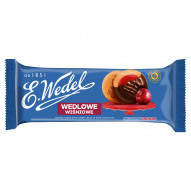 E. Wedel Wedlowe Wiśniowe Biszkopty z galaretką wiśniową oblane czekoladą deserową 147 g