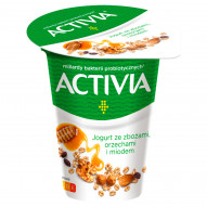 Activia Jogurt ze zbożami orzechami i miodem 165 g
